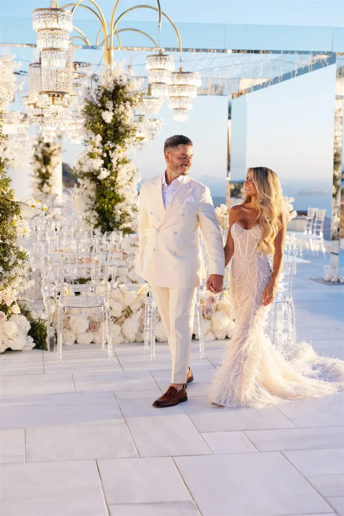 glamourous wedding santorini greece jpg 11