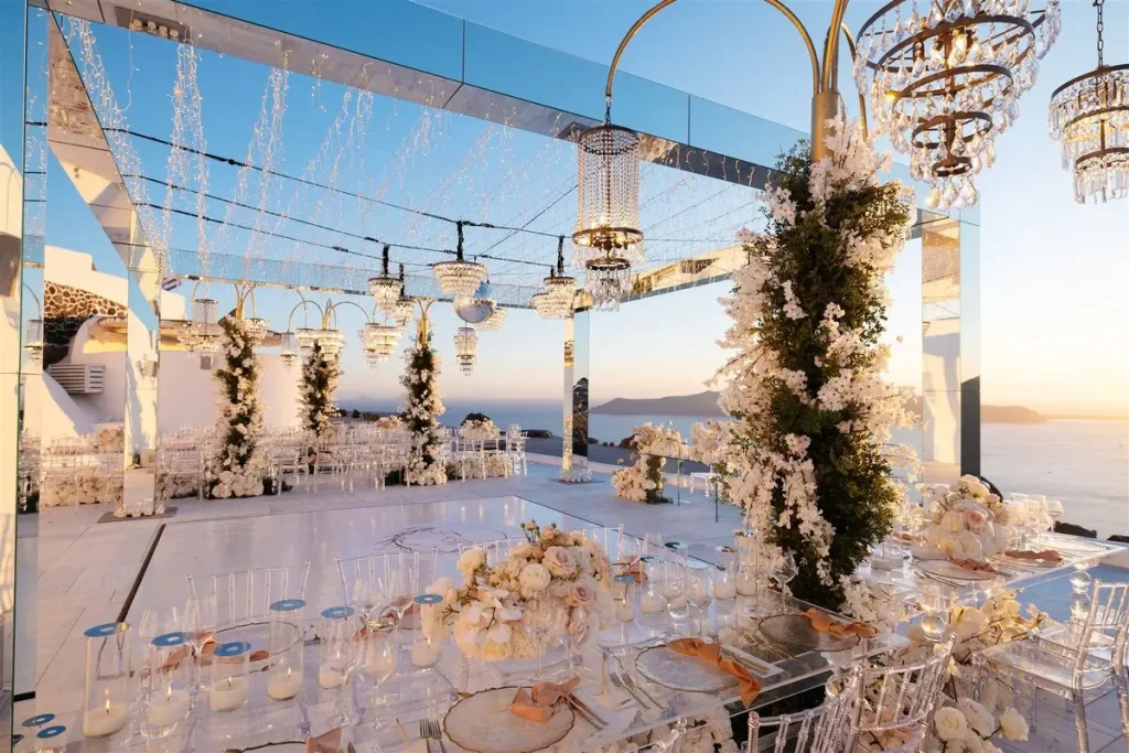 glamourous wedding santorini greece jpg 12