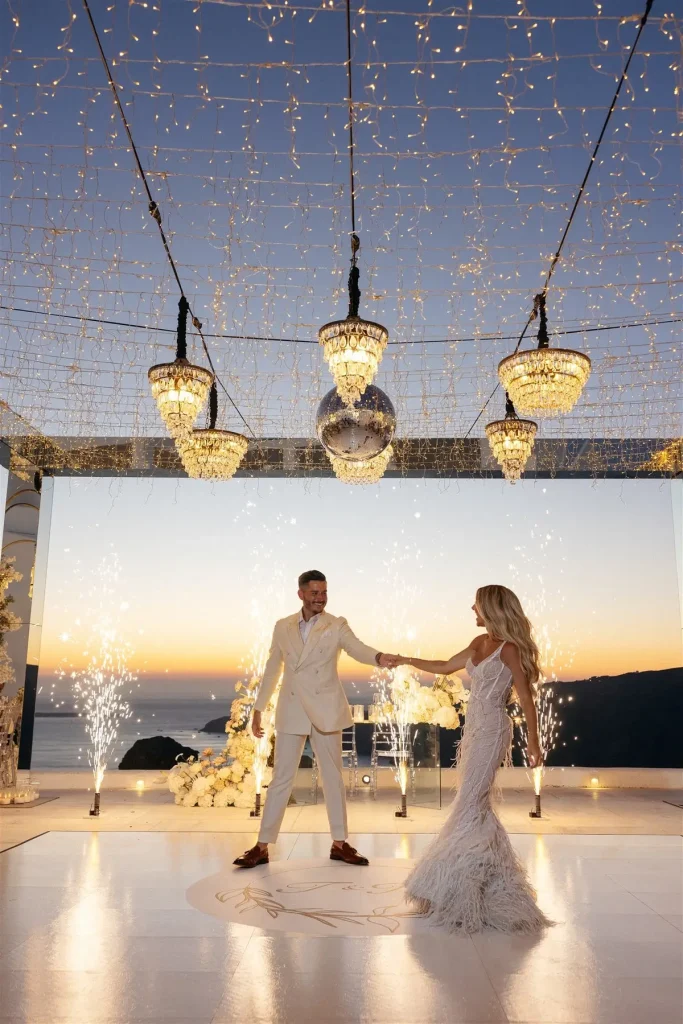 glamourous wedding santorini greece jpg 18