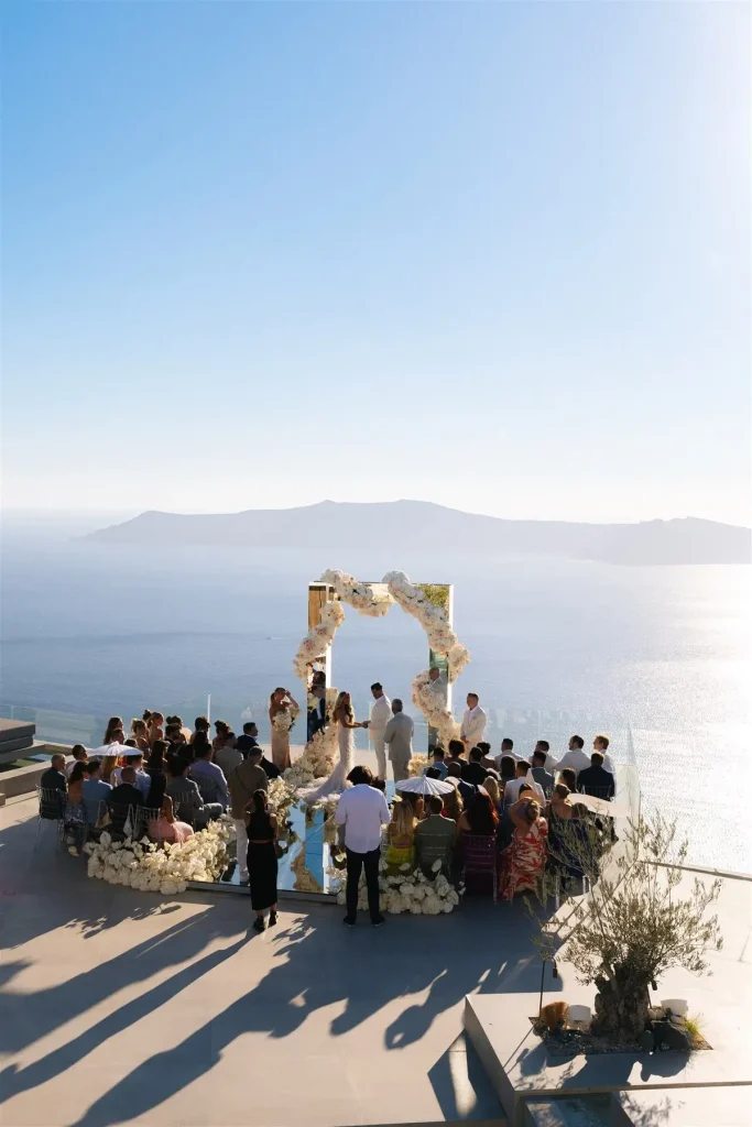glamourous wedding santorini greece jpg 4