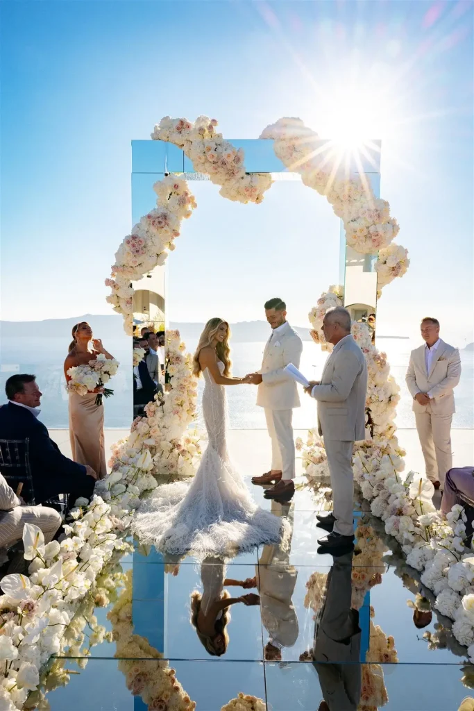 glamourous wedding santorini greece jpg 5