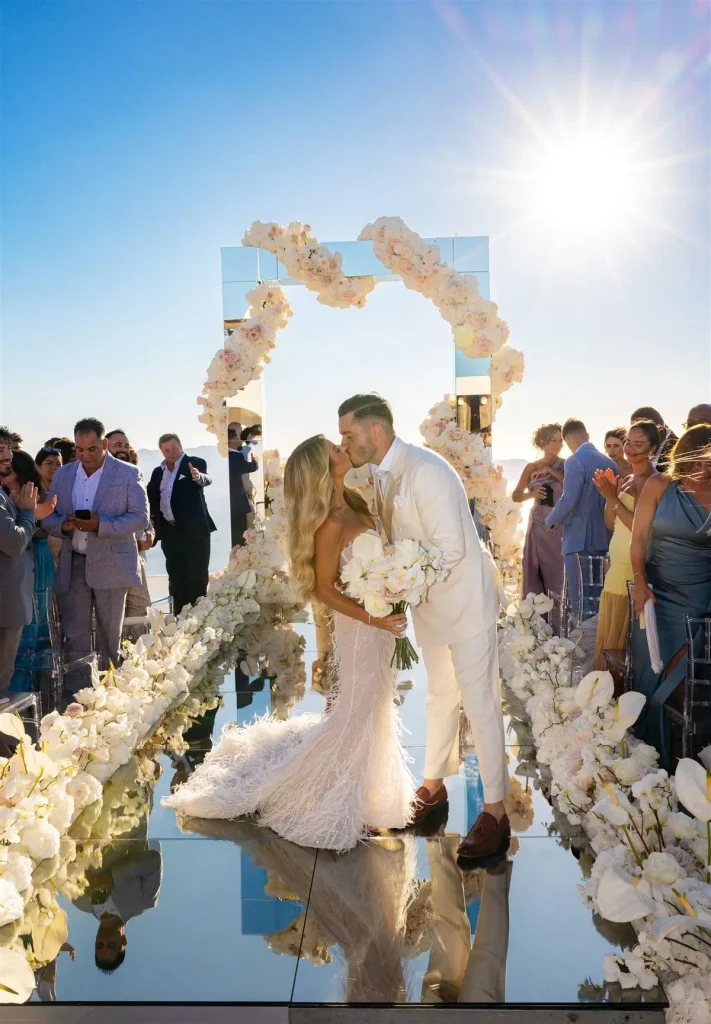 glamourous wedding santorini greece jpg 7