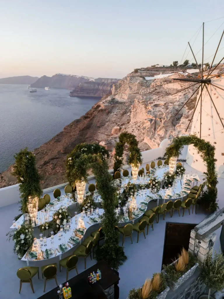 green theme samesex wedding santorini greece jpg 13