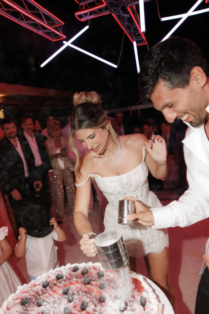 modern luxury wedding ceremony santorini caldera80jpg