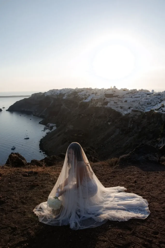chic elegant wedding santorini greece jpg 12