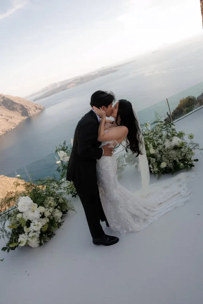 chic elegant wedding santorini greece jpg 8