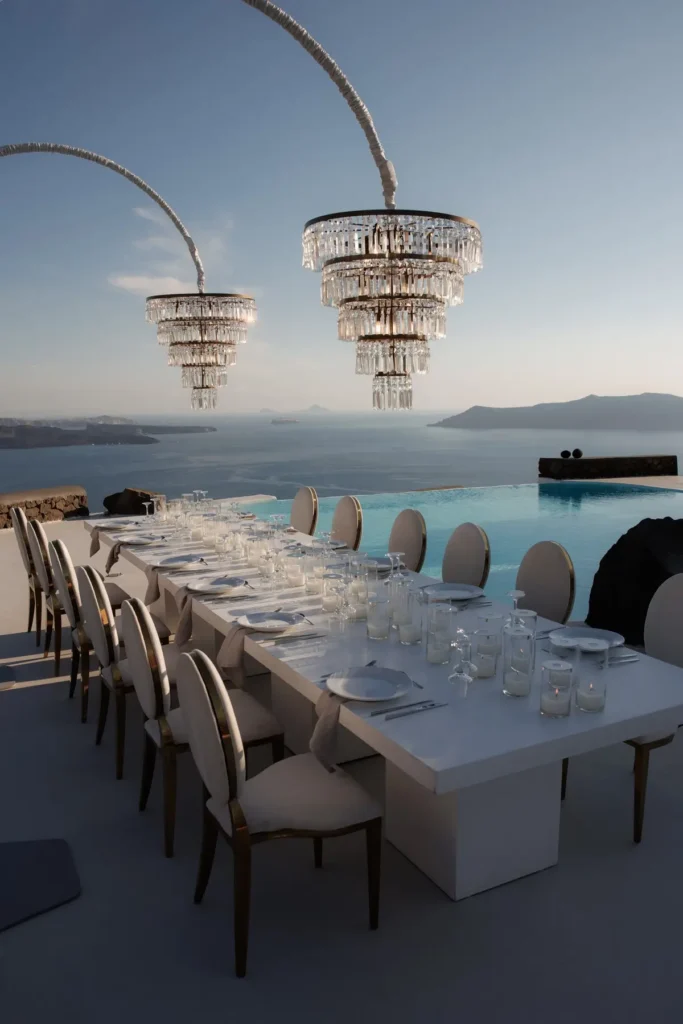 chic elegant wedding santorini greece jpg 9